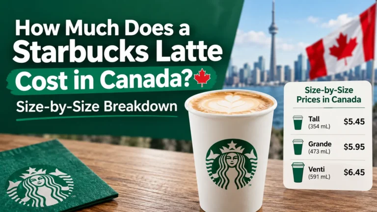 How Much Does a Starbucks Latte Cost in Canada? Size-by-Size Breakdown