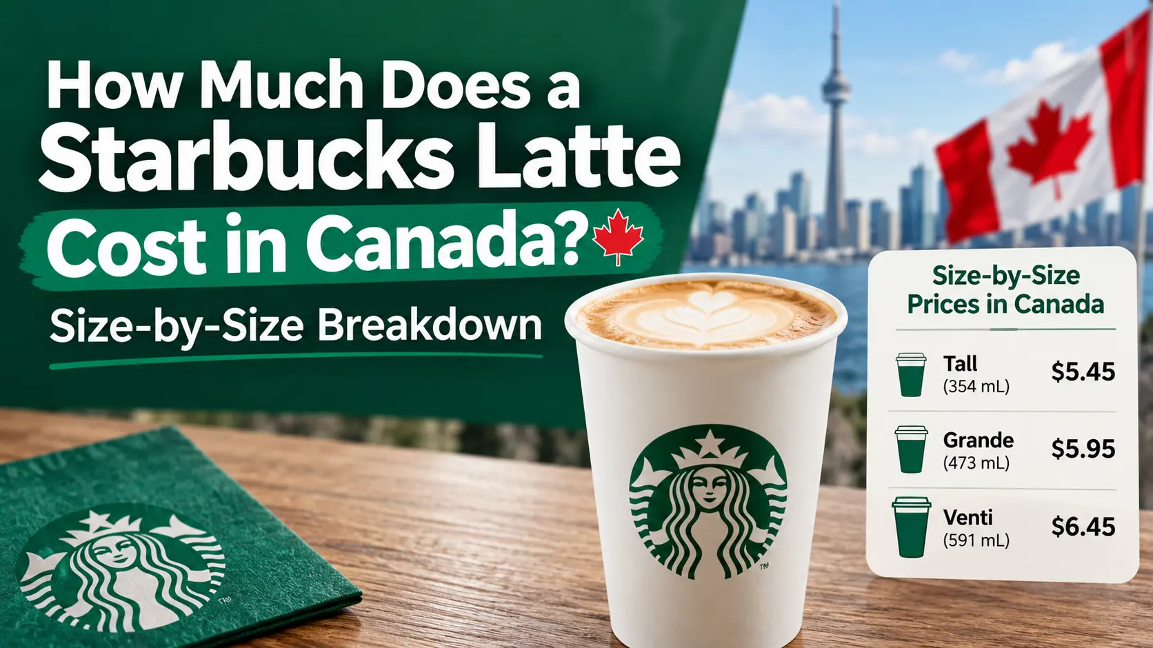 How Much Does a Starbucks Latte Cost in Canada? Size-by-Size Breakdown